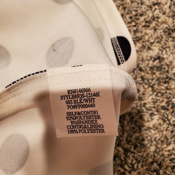 NWT Crystal Doll Cutout Fit and Flare Polka Dot Dress Black White Junior's 5 - Picture 3 of 8